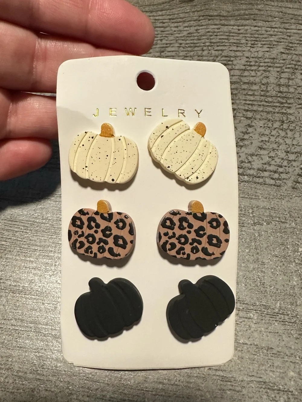Fall Pumpkin Earring Set NWT